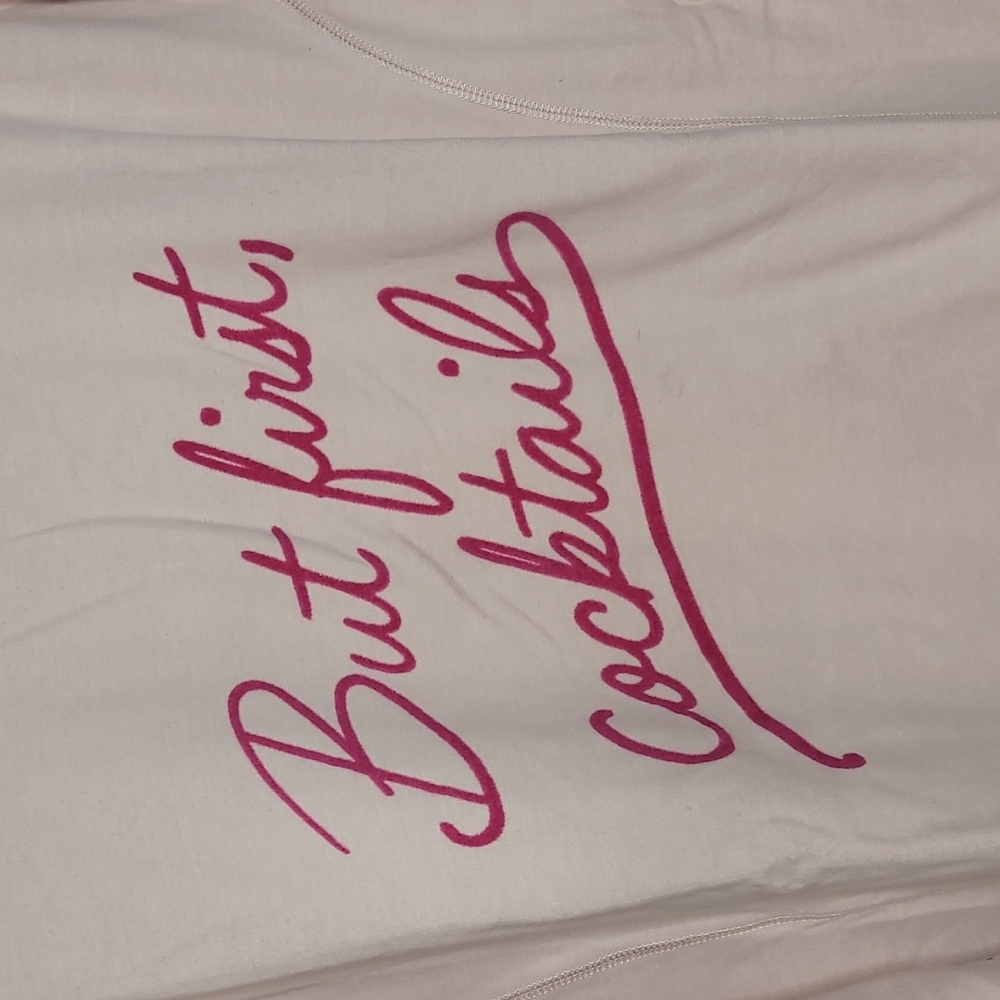 New Wildfox But First Cocktails statement sweatshirt New